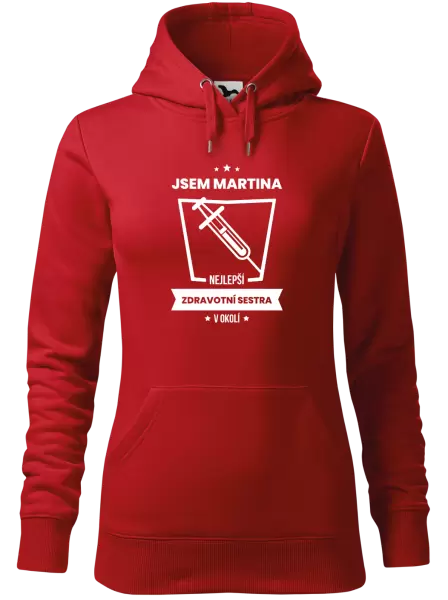 Dámská mikina Nejlepší v okolí - zdravotní sestra