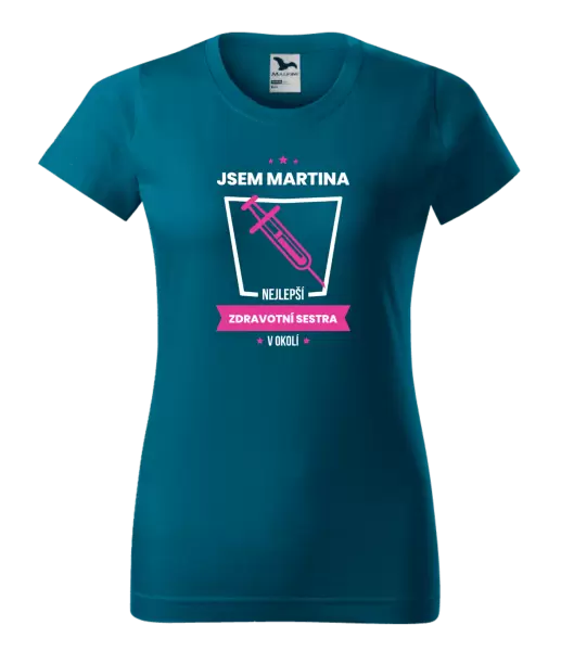 Dámské tričko Nejlepší v okolí - zdravotní sestra