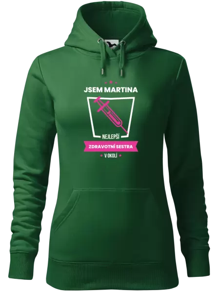 Dámská mikina Nejlepší v okolí - zdravotní sestra