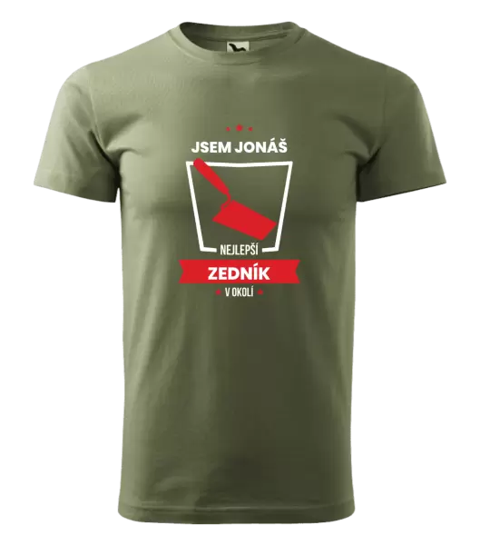 Pánské tričko Nejlepší v okolí - zedník