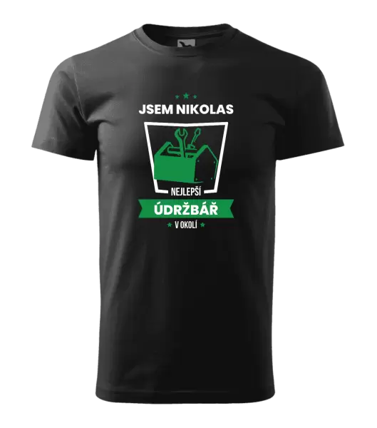 Pánské tričko Nejlepší v okolí - údržbář