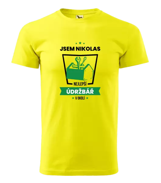 Pánské tričko Nejlepší v okolí - údržbář