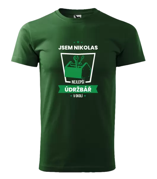 Pánské tričko Nejlepší v okolí - údržbář