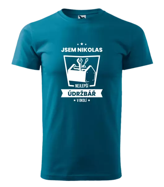 Pánské tričko Nejlepší v okolí - údržbář