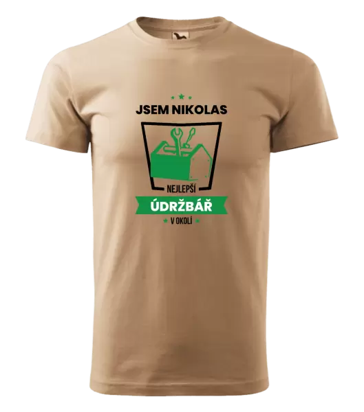 Pánské tričko Nejlepší v okolí - údržbář