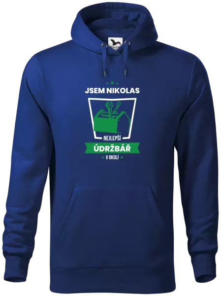 Pánská mikina Nejlepší v okolí - údržbář