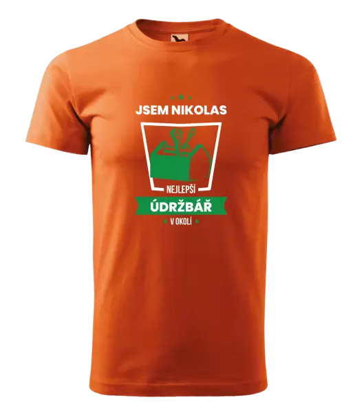 Pánské tričko Nejlepší v okolí - údržbář