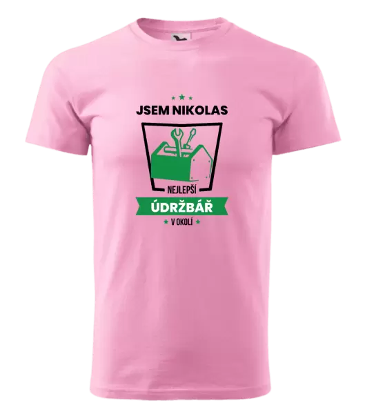 Pánské tričko Nejlepší v okolí - údržbář