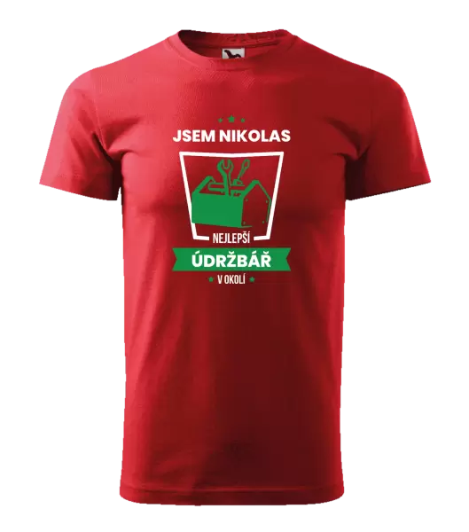 Pánské tričko Nejlepší v okolí - údržbář