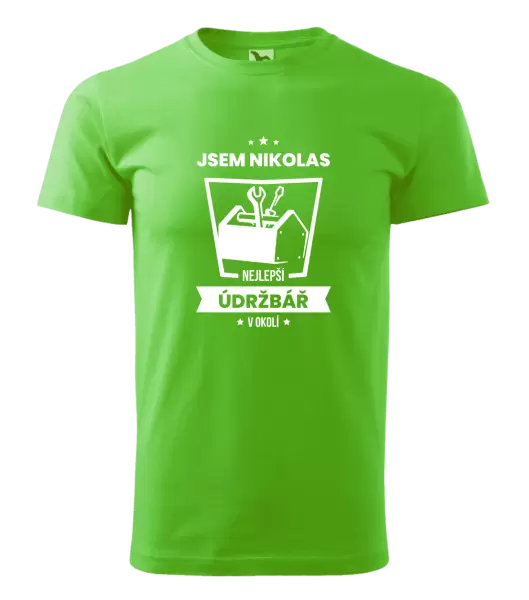 Pánské tričko Nejlepší v okolí - údržbář