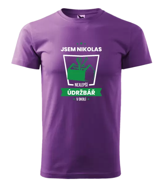 Pánské tričko Nejlepší v okolí - údržbář