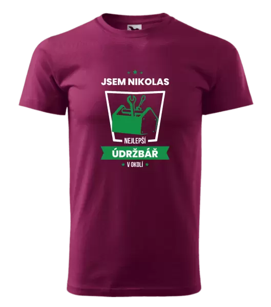 Pánské tričko Nejlepší v okolí - údržbář