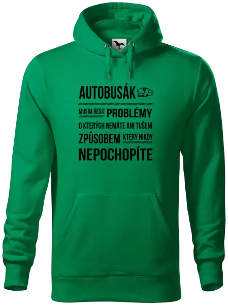 Pánská mikina Musím řešit problémy - autobusák