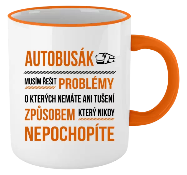 Hrnek Musím řešit problémy - autobusák