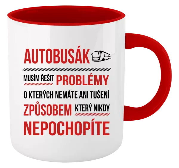 Hrnek Musím řešit problémy - autobusák
