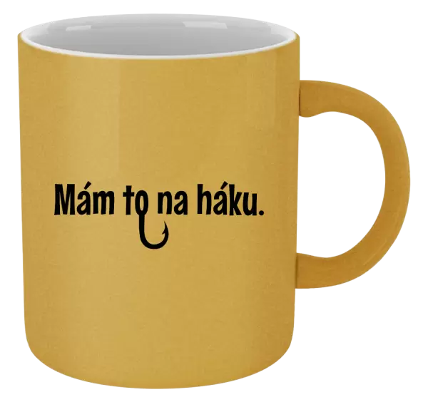 Metalický hrnek Mám to na háku