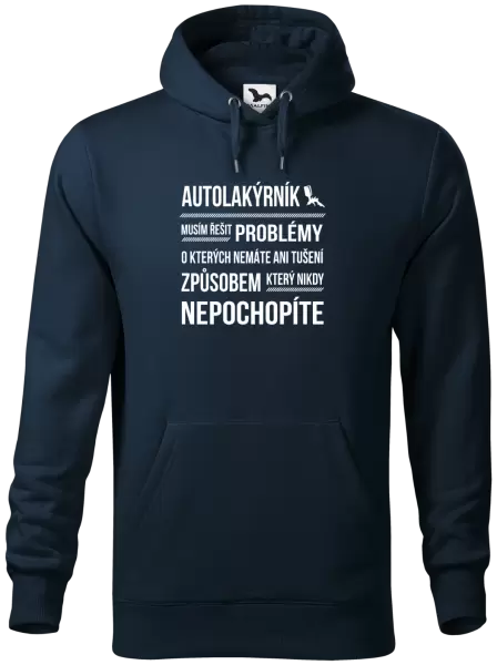 Pánská mikina Musím řešit problémy - autolakýrník