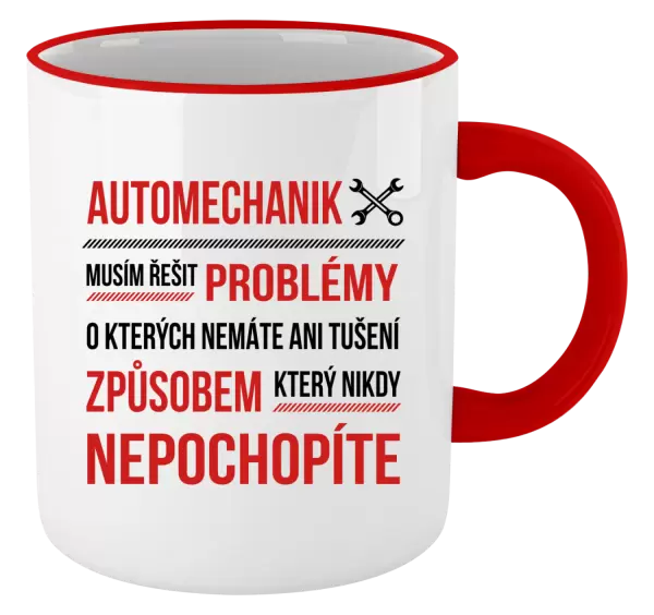 Hrnek Musím řešit problémy - automechanik