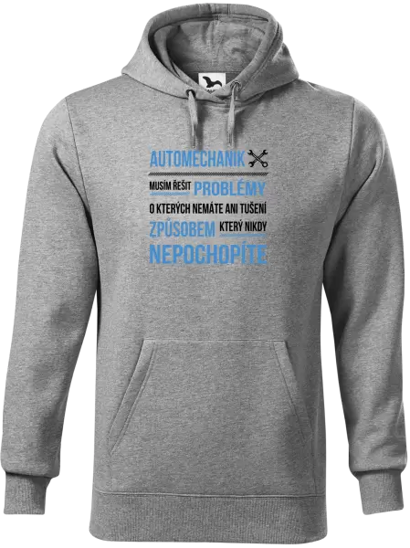 Pánská mikina Musím řešit problémy - automechanik
