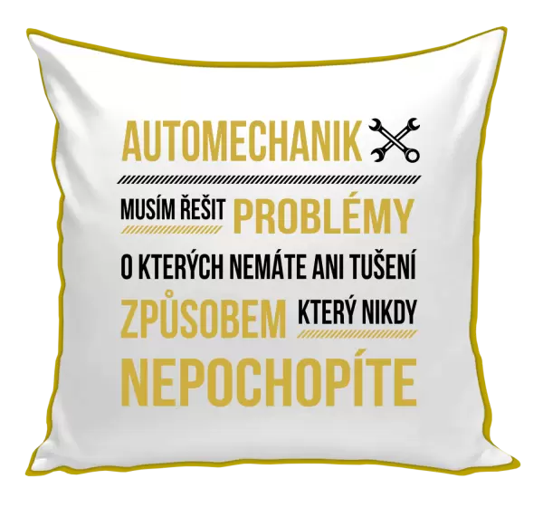 Polštář Musím řešit problémy - automechanik