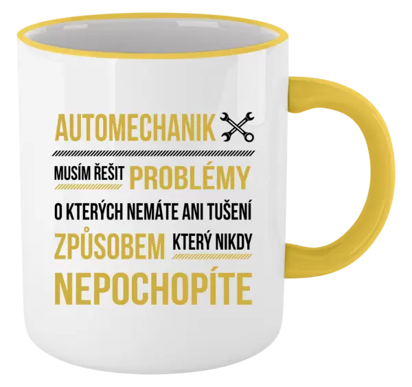 Hrnek Musím řešit problémy - automechanik