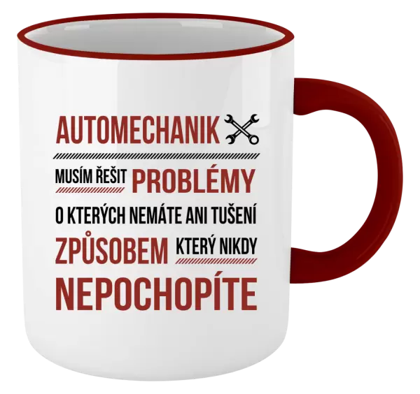 Hrnek Musím řešit problémy - automechanik