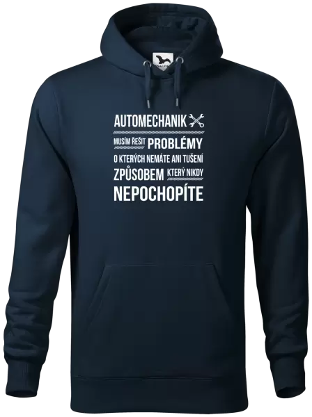 Pánská mikina Musím řešit problémy - automechanik