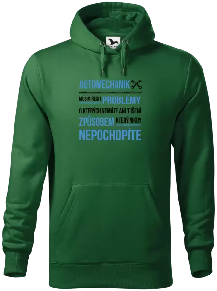 Pánská mikina Musím řešit problémy - automechanik