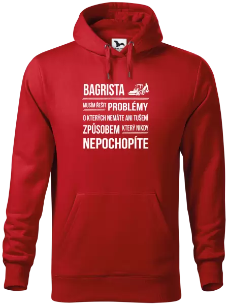 Pánská mikina Musím řešit problémy - bagrista