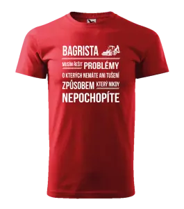 Pánské tričko Malfini Basic Musím řešit problémy - bagrista