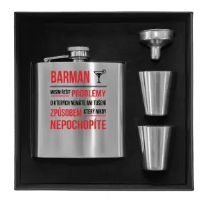 Placatka v krabičce Musím řešit problémy - barman