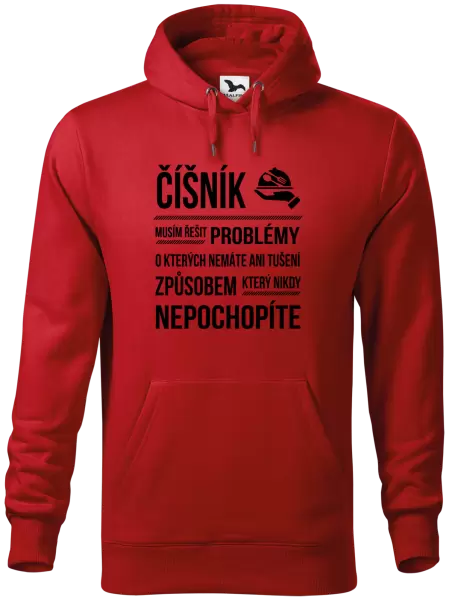 Pánská mikina Musím řešit problémy - číšník