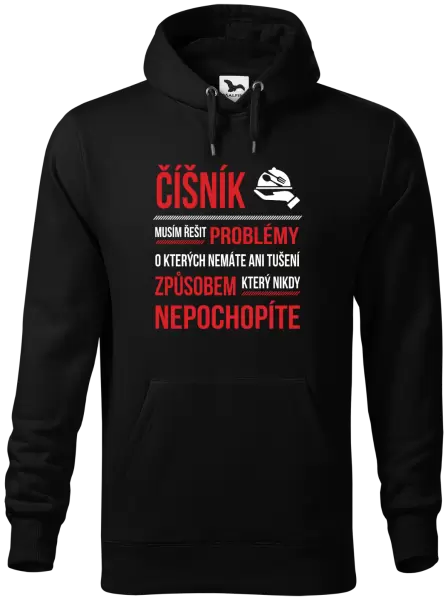 Pánská mikina Musím řešit problémy - číšník