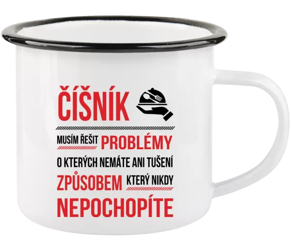 Plecháček Musím řešit problémy - číšník
