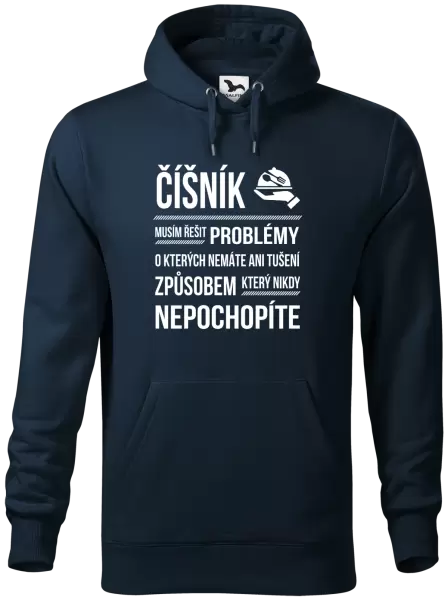 Pánská mikina Musím řešit problémy - číšník
