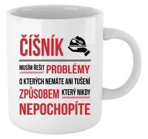 Hrnek Musím řešit problémy - číšník