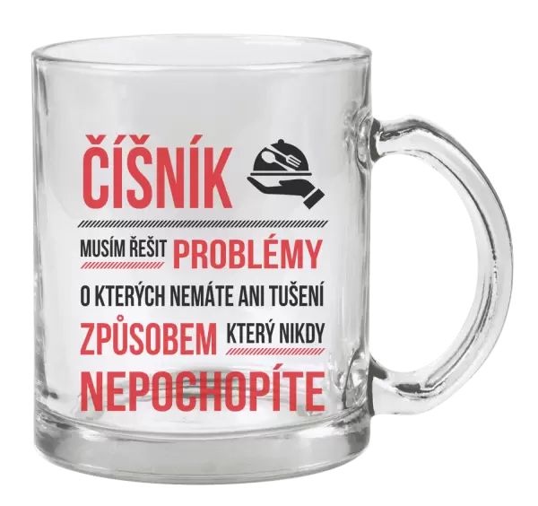 Hrnek Musím řešit problémy - číšník