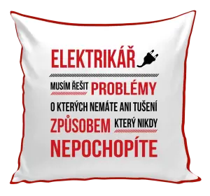 Polštář Musím řešit problémy - elektrikář
