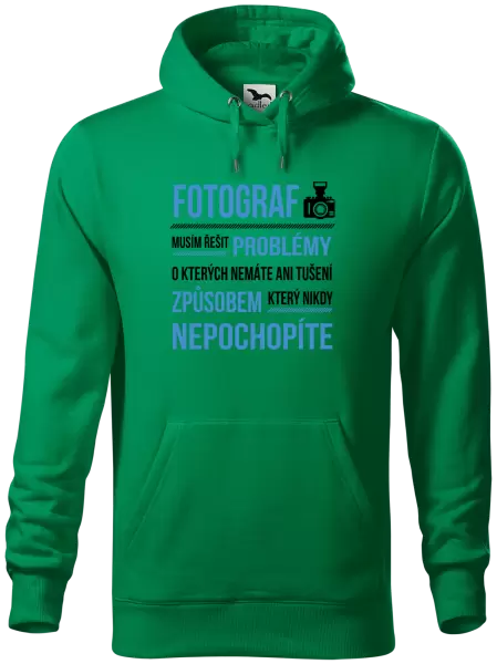 Pánská mikina Musím řešit problémy - fotograf