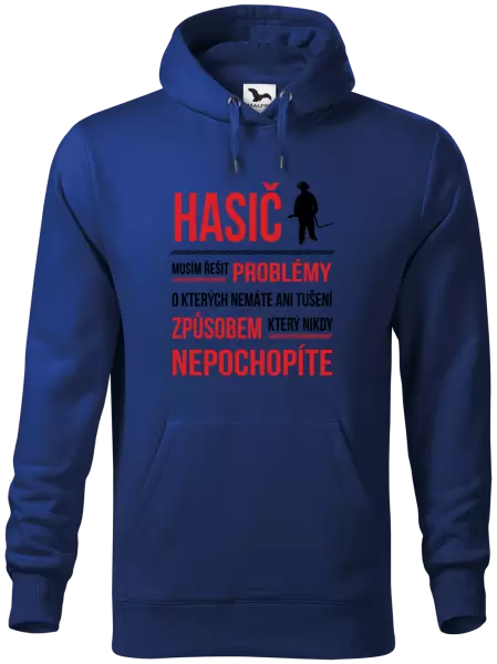 Pánská mikina Musím řešit problémy - hasič