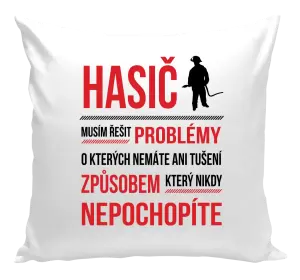 Polštář Musím řešit problémy - hasič