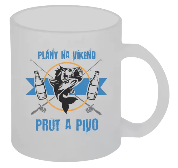 Hrnek Plány na víkend - prut a pivo