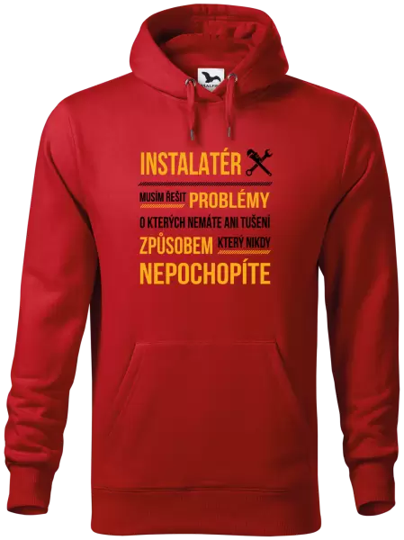 Pánská mikina Musím řešit problémy - instalatér