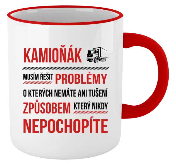 Hrnek Musím řešit problémy - kamioňák
