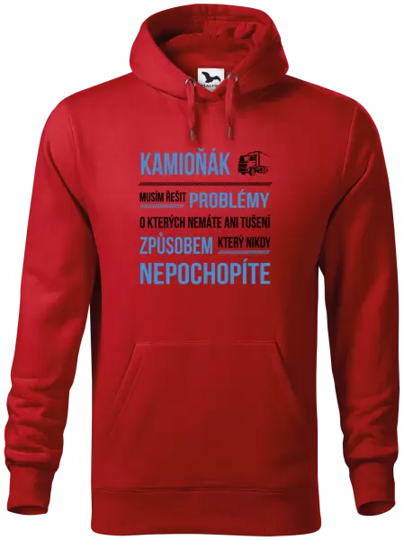 Pánská mikina Musím řešit problémy - kamioňák