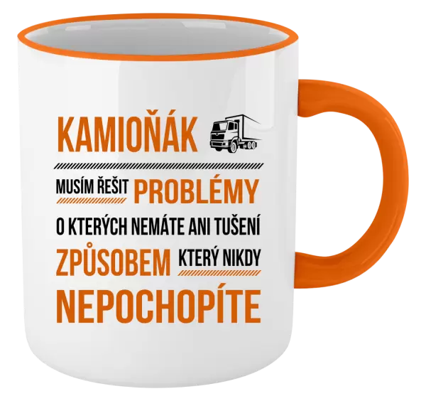 Hrnek Musím řešit problémy - kamioňák