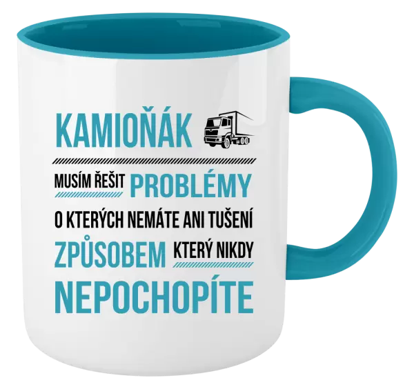 Hrnek Musím řešit problémy - kamioňák