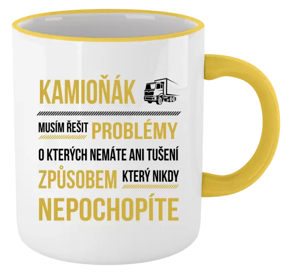 Hrnek Musím řešit problémy - kamioňák