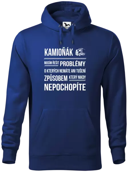 Pánská mikina Musím řešit problémy - kamioňák