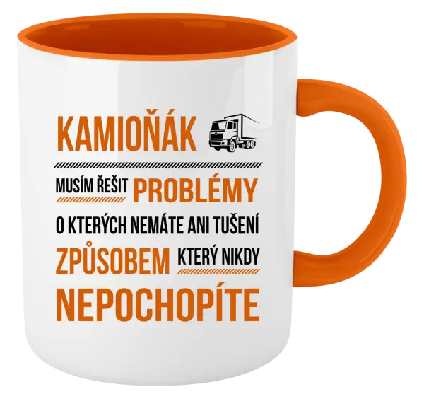 Hrnek Musím řešit problémy - kamioňák
